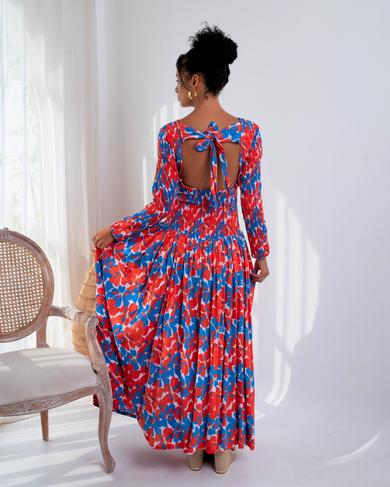 Blossom Tie-Back Dress